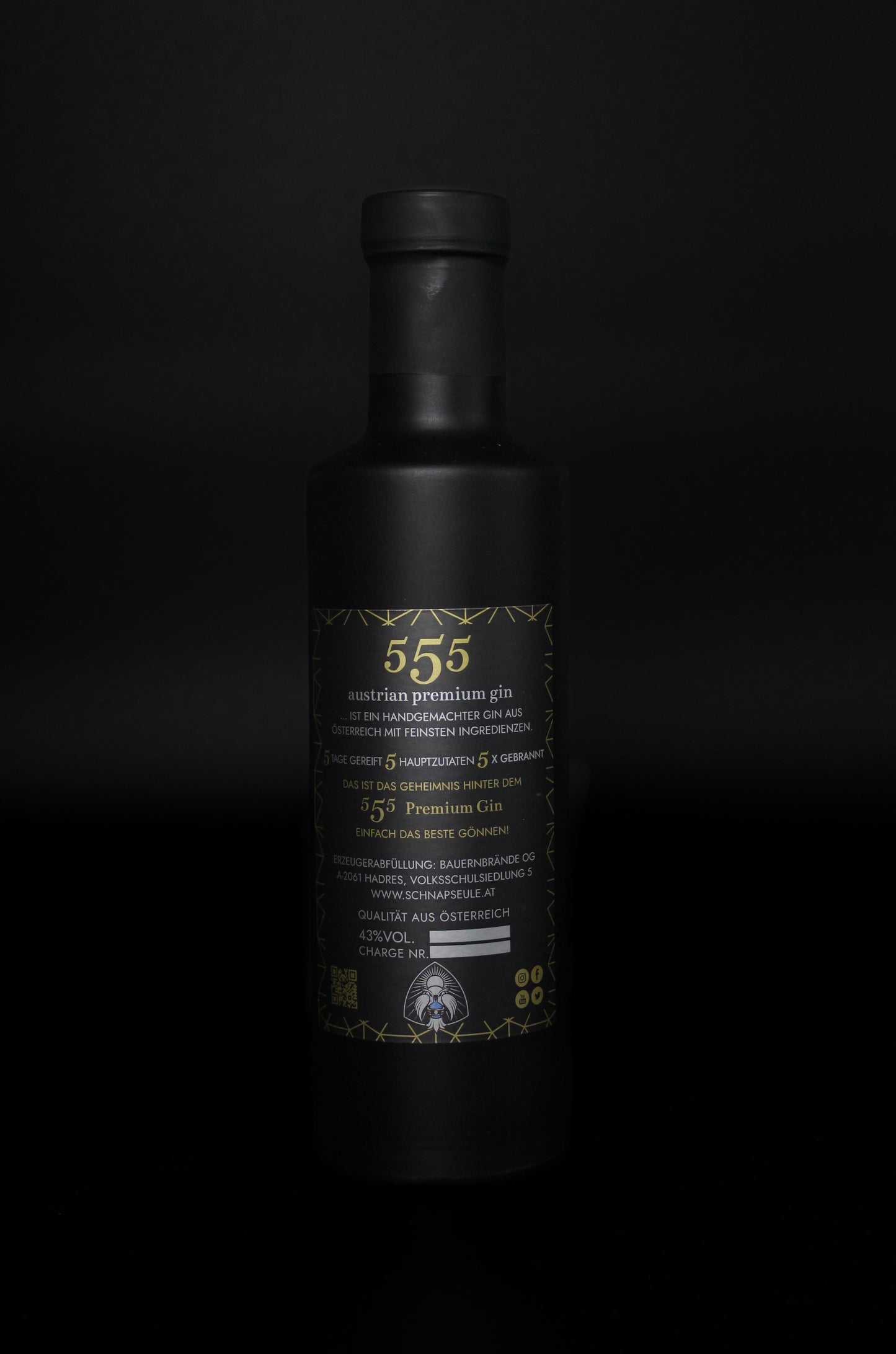 Gin 555-Gin Gintonic Schnapseule Wacholder Wacholderbeere
