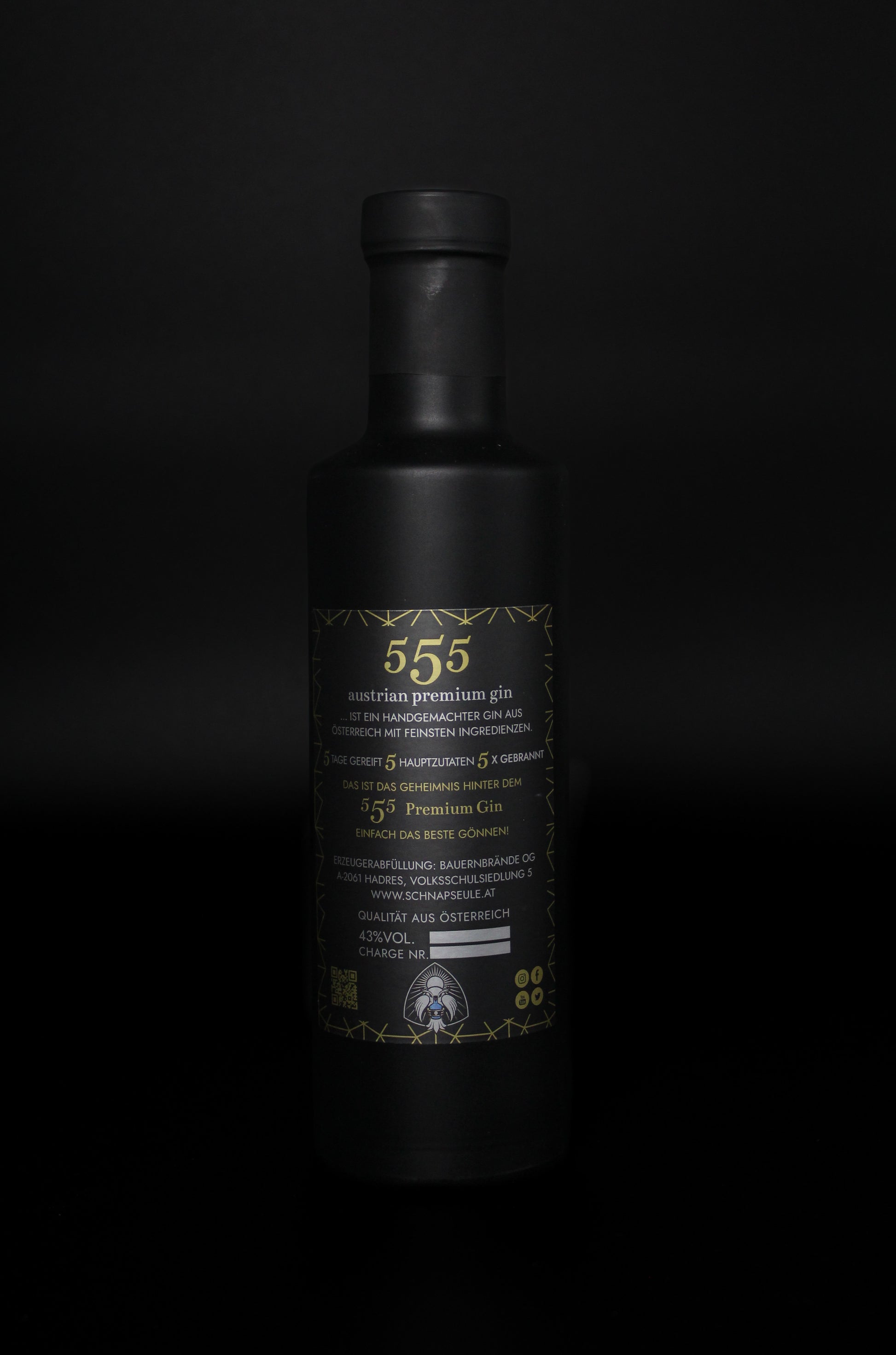 Gin 555-Gin Gintonic Schnapseule Wacholder Wacholderbeere
