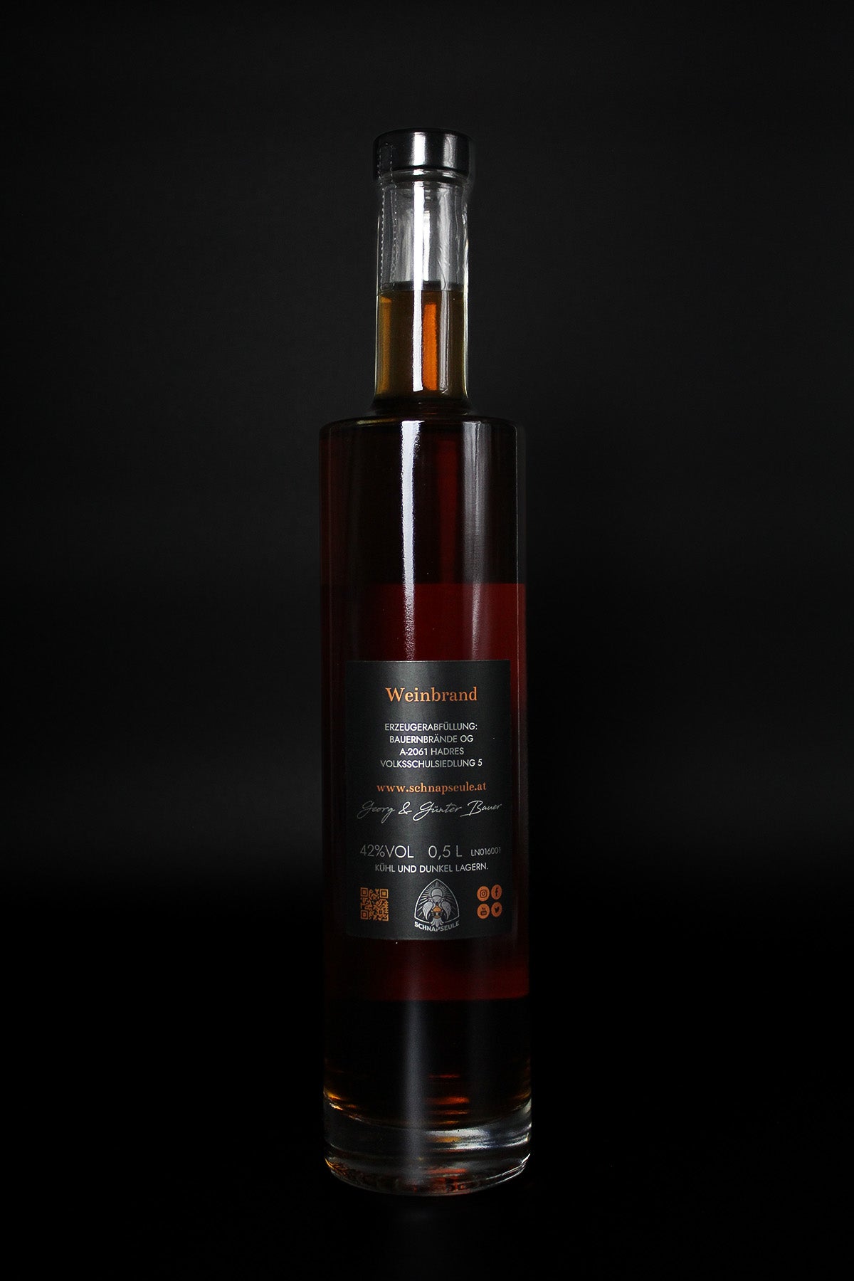 Weinbrand - Edelbrand Schnapseule Barrique Schnaps