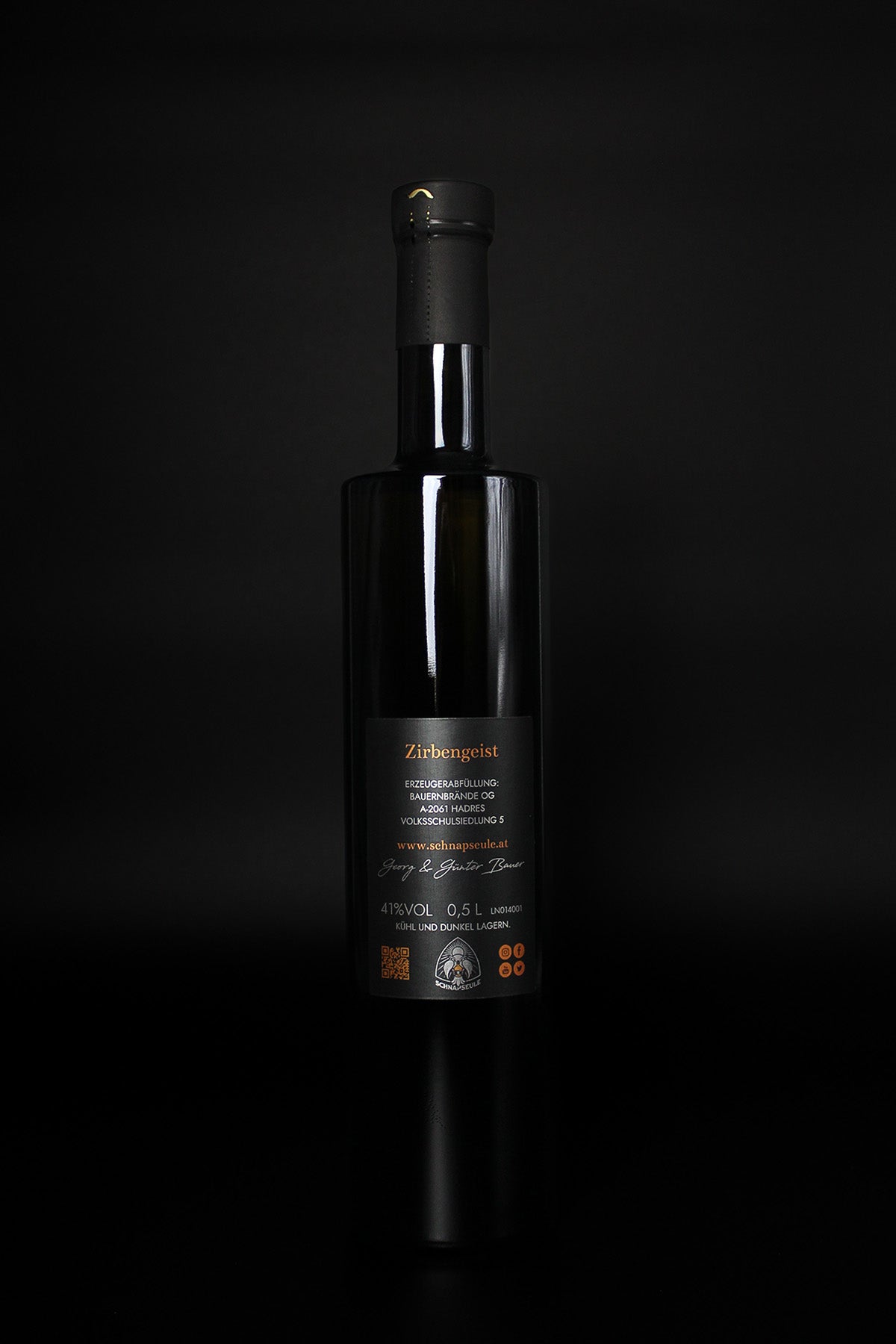 Zirbengeist - Zirbe Edelbrand Schnapseule Schnaps